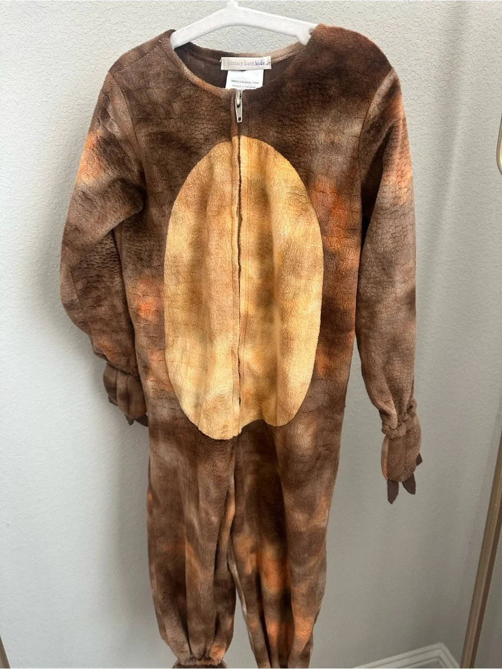 Pottery Barn Kids Brown Triceratops Halloween Costume